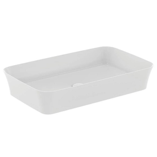 Lavabo ultrasottile rettangolare 65x40 cm Ipalyss bianco opaco – Ideal