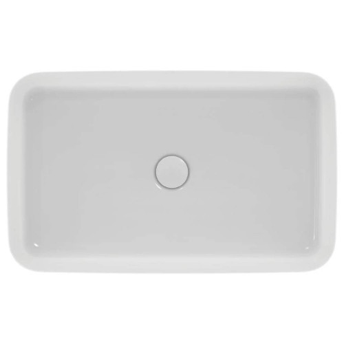 Lavabo ultrasottile rettangolare 65x40 cm Ipalyss bianco opaco – Ideal