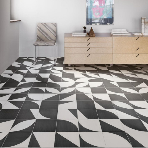 Crogiolo Scenario Decoro Mix Nero 20x20 cm - Piastrelle Marazzi
