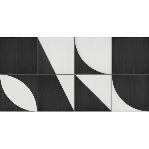 Crogiolo Scenario Decoro Mix Nero 20x20 cm - Piastrelle Marazzi