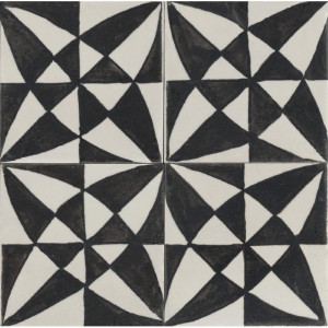 Crogiolo Memoria Decoro Tappeto 5 Nero Lux 15x15 cm - Piastrelle Maraz