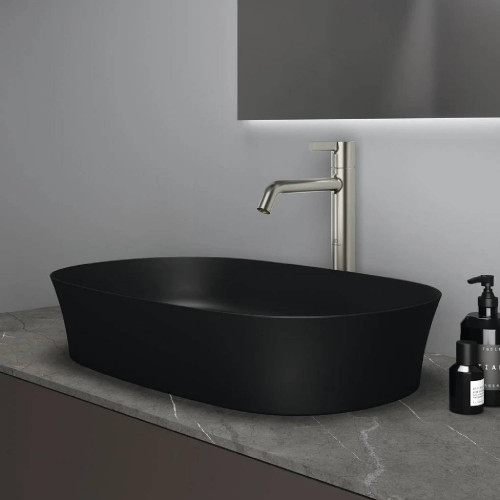 Lavabo ultrasottile 60x38 cm Ipalyss nero opaco - Ideal Standard
