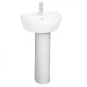 Colonna per lavabo sospeso Normus bianco di Vitra | Meglioalge 2