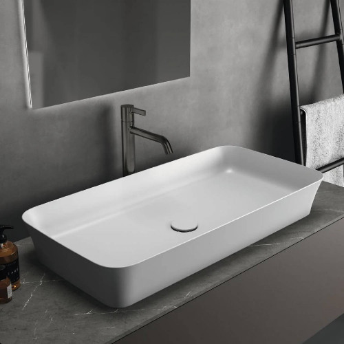 Lavabo ultrasottile 80x40 cm Ipalyss Ideal Standard – Bianco lucido