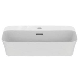 Lavabo ultrasottile rettangolare 55x38 cm da appoggio Ipalyss bianco l 2
