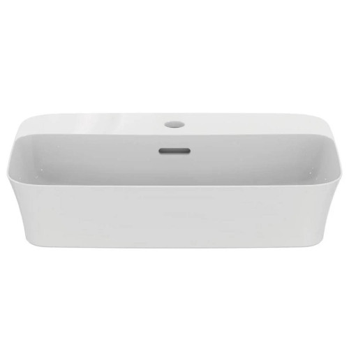 Lavabo ultrasottile rettangolare 55x38 cm da appoggio Ipalyss bianco l
