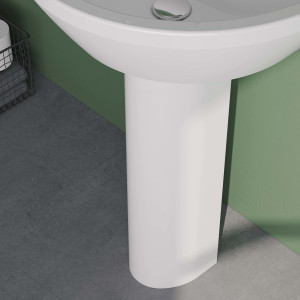 Colonna per lavabo sospeso Normus bianco di Vitra | Meglioalge
