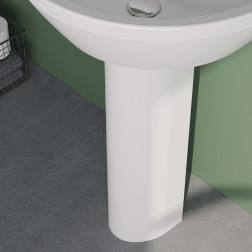 Colonna per lavabo sospeso Normus bianco di Vitra | Meglioalge
