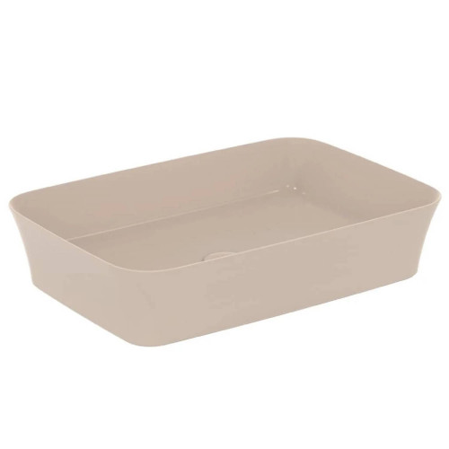 Lavabo ultrasottile rettangolare 55x38 cm Ipalyss visone – Ideal Stand