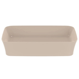 Lavabo ultrasottile rettangolare 55x38 cm Ipalyss visone – Ideal Stand 2