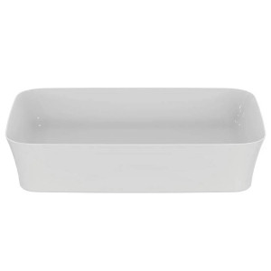 Lavabo ultrasottile rettangolare 55x38 cm da appoggio Ipalyss bianco l 2