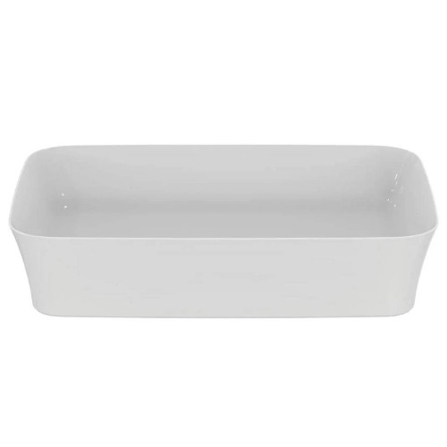 Lavabo ultrasottile rettangolare 55x38 cm da appoggio Ipalyss bianco l