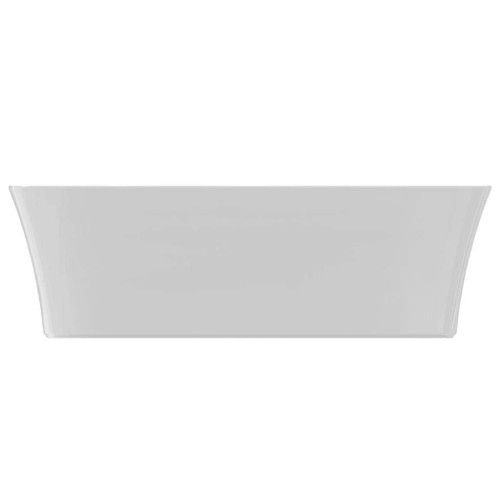 Lavabo ultrasottile rettangolare 55x38 cm da appoggio Ipalyss bianco l