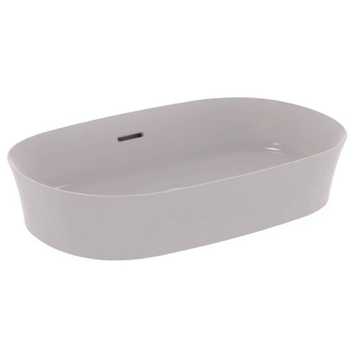 Lavabo ultrasottile ovale 60x38 cm da appoggio Ipalyss cemento - Ideal