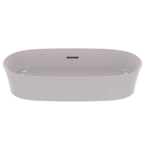 Lavabo ultrasottile ovale 60x38 cm da appoggio Ipalyss cemento - Ideal
