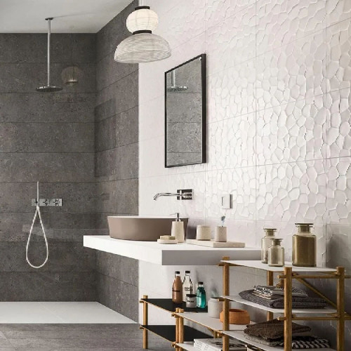 Color Code Bianco Decoro 3D Satinato 30x60 cm - Piastrelle Marazzi