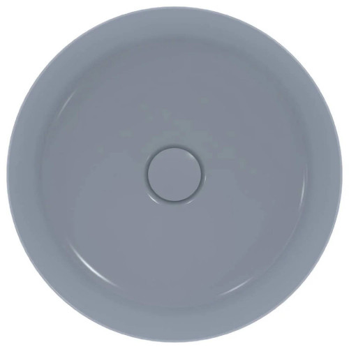 Lavabo ultrasottile tondo 40x40 cm da appoggio senza troppopieno Ipaly