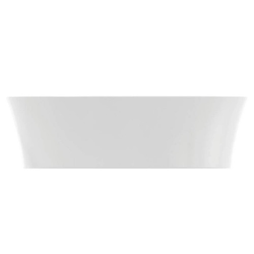 Lavabo ultrasottile tondo 40x40 cm da appoggio Ipalyss bianco opaco –