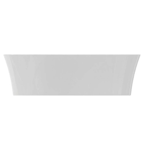 Lavabo ultrasottile tondo 40x40 cm da appoggio Ipalyss bianco lucido –