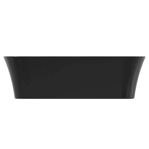 Lavabo ultrasottile rettangolare 65x40 cm da appoggio Ipalyss nero opa