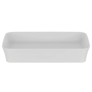Lavabo ultrasottile rettangolare 65x40 cm da appoggio senza troppopien 2