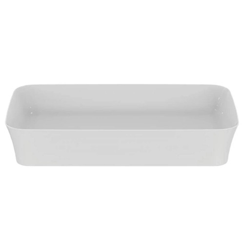 Lavabo ultrasottile rettangolare 65x40 cm da appoggio senza troppopien