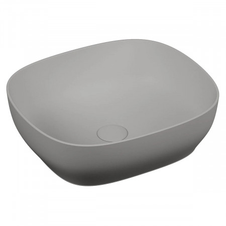 Lavabo catino Outline Square grigio pietra opaco Vitra