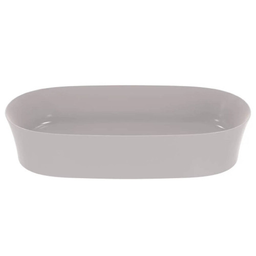 Lavabo ultrasottile ovale 60x38 cm da appoggio Ipalyss cemento - Ideal