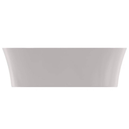 Lavabo ultrasottile ovale 60x38 cm da appoggio Ipalyss cemento - Ideal