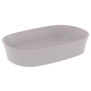 Lavabo ultrasottile ovale 60x38 cm da appoggio Ipalyss cemento - Ideal