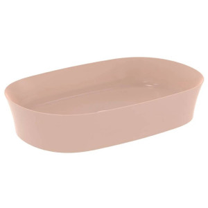 Lavabo ultrasottile ovale 60x38 cm Ipalyss rosa pallido | Ideal Standa