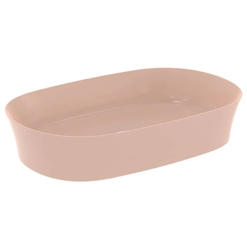 Lavabo ultrasottile ovale 60x38 cm Ipalyss rosa pallido | Ideal Standa