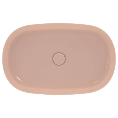 Lavabo ultrasottile ovale 60x38 cm Ipalyss rosa pallido | Ideal Standa