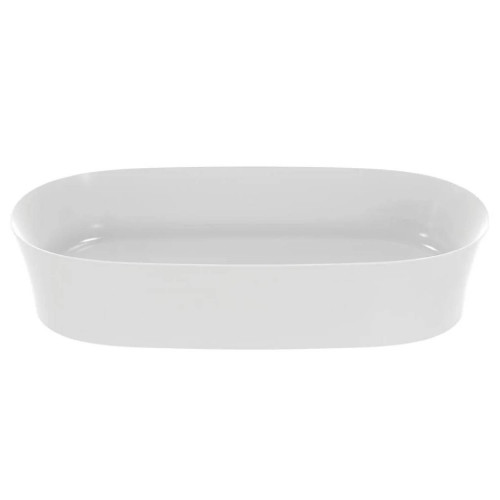 Lavabo ultrasottile ovale 60x38 cm Ipalyss bianco opaco – Design elega