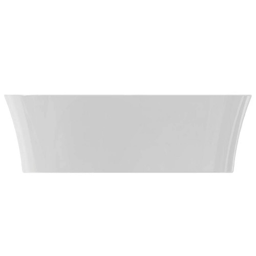 Lavabo ultrasottile ovale 60x38 cm Ipalyss bianco lucido – Ideal Stand