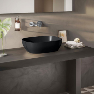 Lavabo catino Outline Square nero opaco Vitra 2