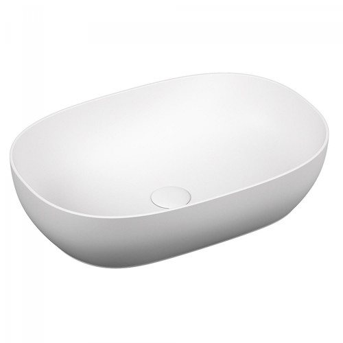 Lavabo catino ovale Outline bianco opaco Vitra
