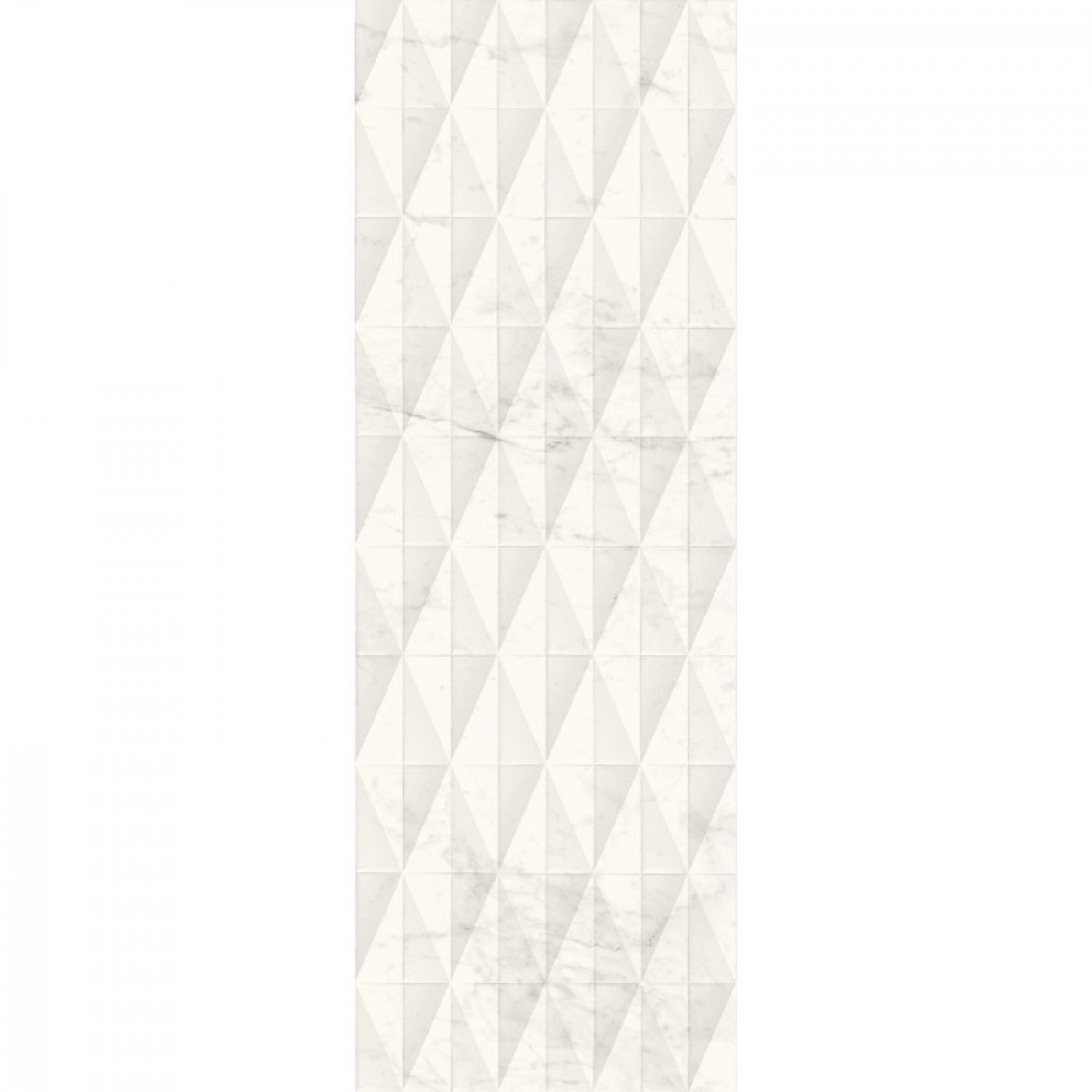 Allmarble Wall Altissimo Struttura Pavé Lux 3D 40x120 cm - Marazzi