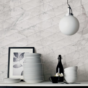 Allmarble Wall Altissimo 3D Pavé Lux 40x120 cm - Marazzi | Piastrelle 2