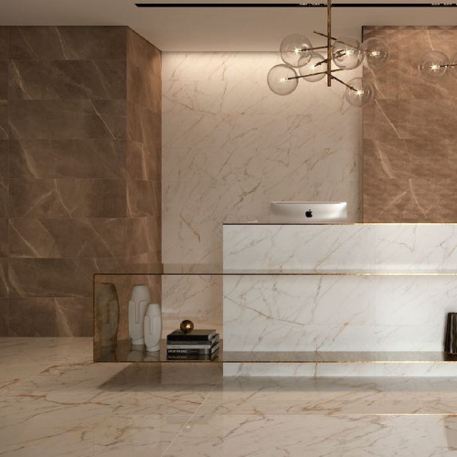 Allmarble Wall Altissimo Lux 40x120 cm - Piastrelle Marazzi Eleganti