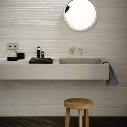 Materika Off White Struttura Spatula 3D 40x120 cm - Marazzi | Meglioal