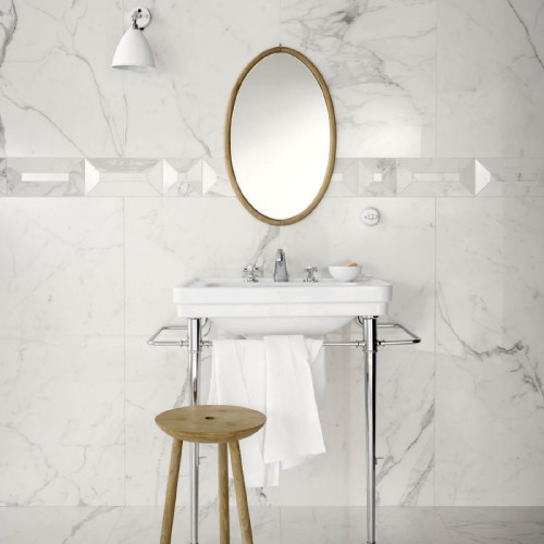 Allmarble Statuario Listone 3D Lux 15x30 cm - Marazzi | Meglioalge