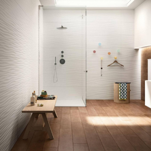 Essenziale Struttura Wave 3D Satinato 40x120 cm Rettificato - Marazzi