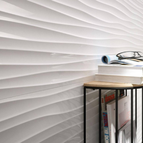 Essenziale Struttura Wave 3D Lucido 40x120 cm Rettificato - Marazzi