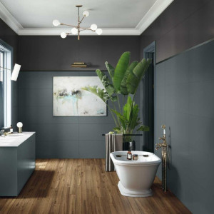 Eclettica Anthracite Rettificato 40x120 cm - Piastrella Marazzi per Am 2