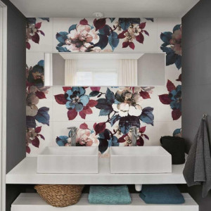 Eclettica Decoro Peony White 120x120 cm - Eleganza firmata Marazzi 2