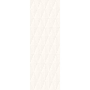 Eclettica White Struttura Diamond 3D Rettificato 40x120 cm - Piastrell