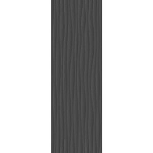 Eclettica Anthracite 40x120 cm Wave 3D Rettificato - Piastrelle Marazz