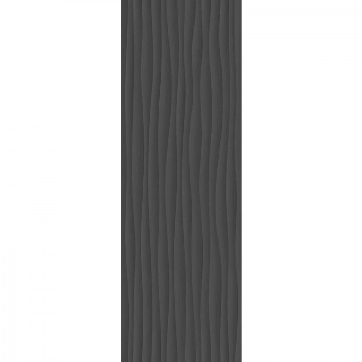 Eclettica Anthracite Struttura Wave 3D Rettificato 40x120 cm - Marazzi