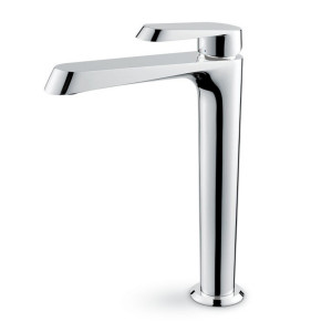Miscelatore monocomando versione alta per lavabo senza scarico cromo -